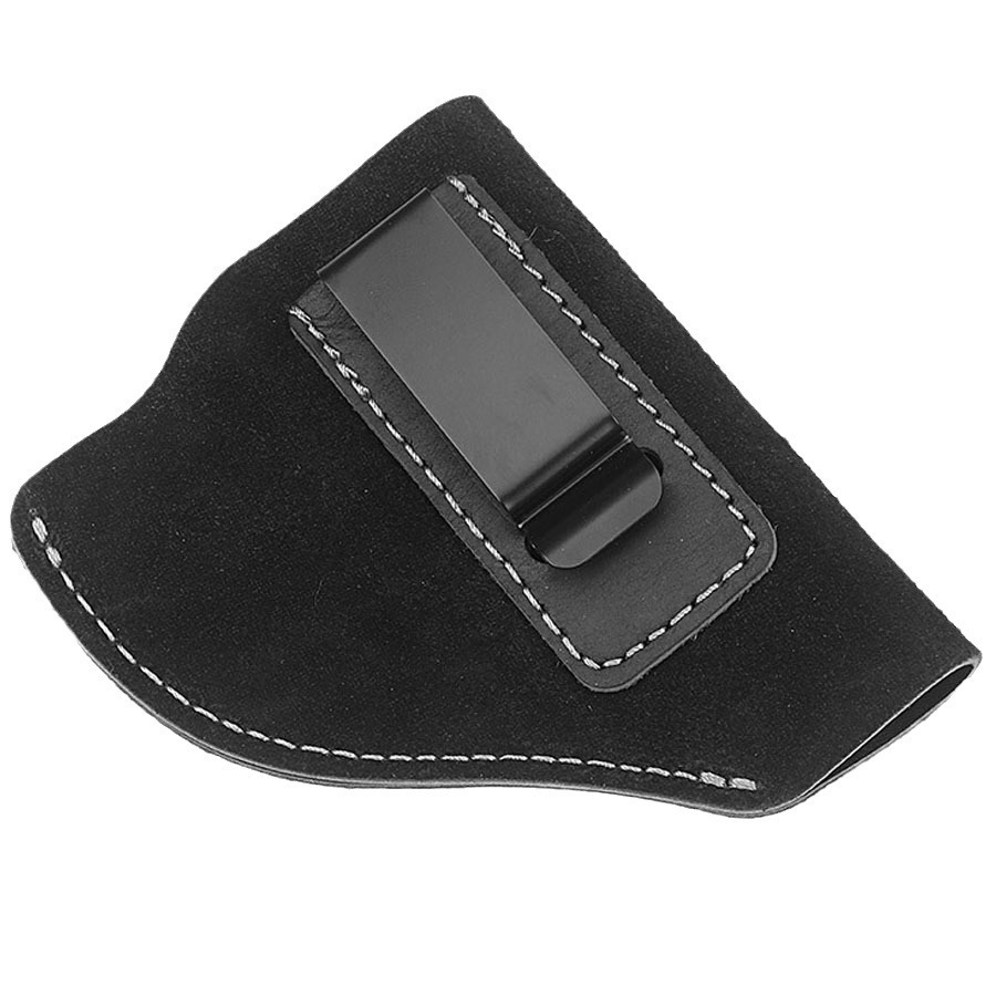 Lightweight and Durable Cowhide Invisible Gun Holster for Military Enthusiasts, Soft Camouflage Revolver Leather Waist Holster with Inner Tactical Holster