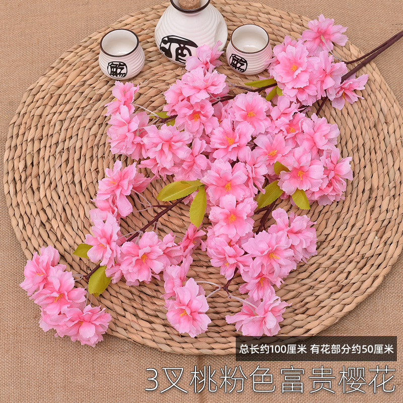 3 forks of rich peach pink