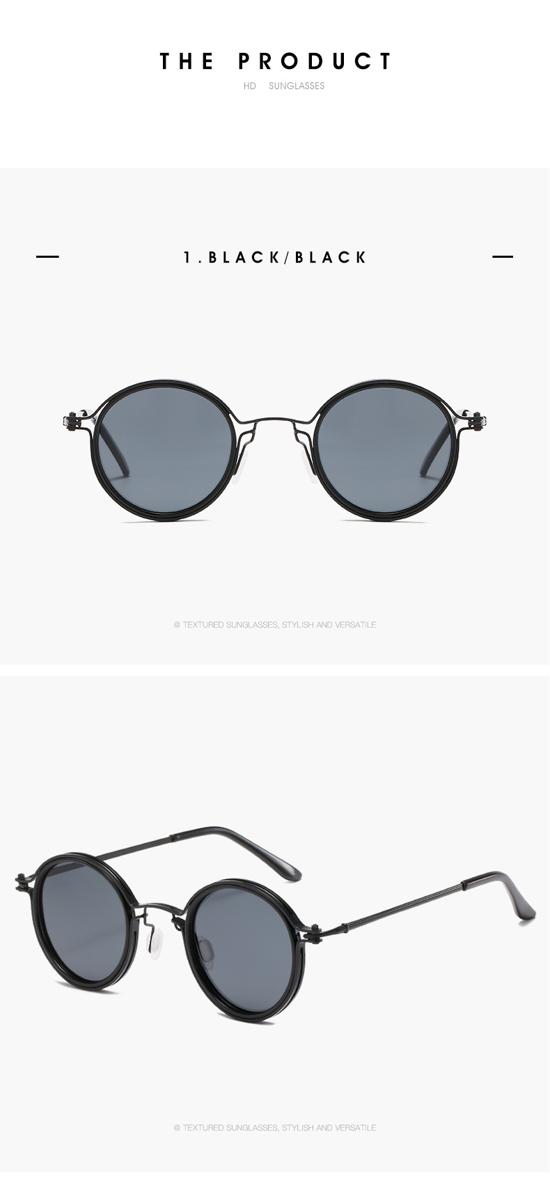 Retro Circular Metal Sunglasses 6