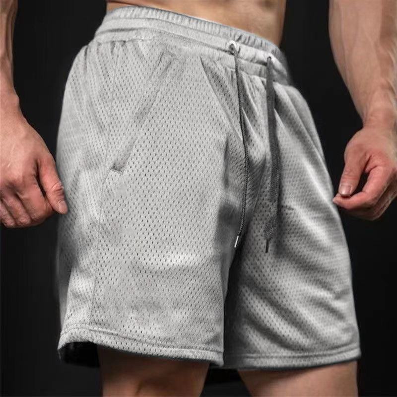 Maiba fitness GYM deportes de secado rápido pantalones cortos de malla transpirable hombres verano americano casual entrenamiento de baloncesto suelto 5