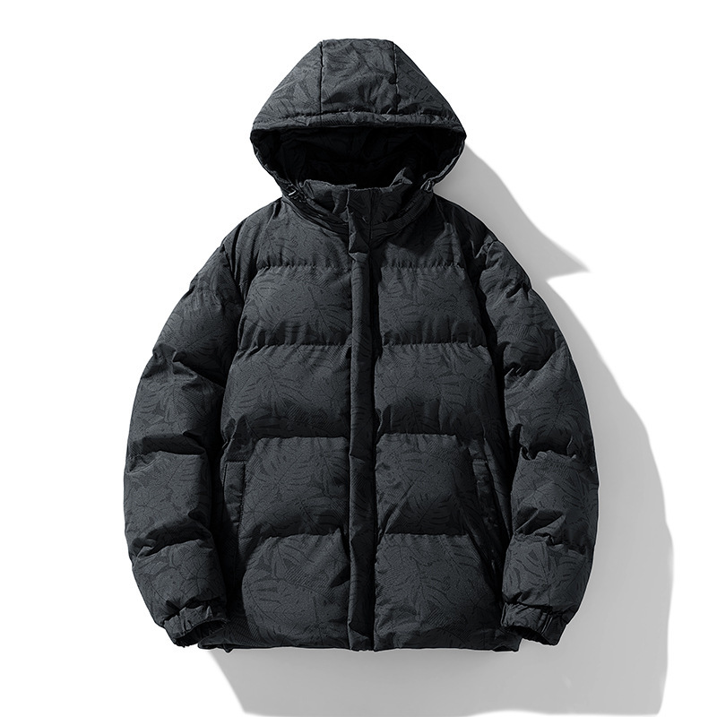 情侣款枫叶棉衣新款枫叶迷彩棉衣学生连帽加厚棉服青少年棉衣白色|undefined