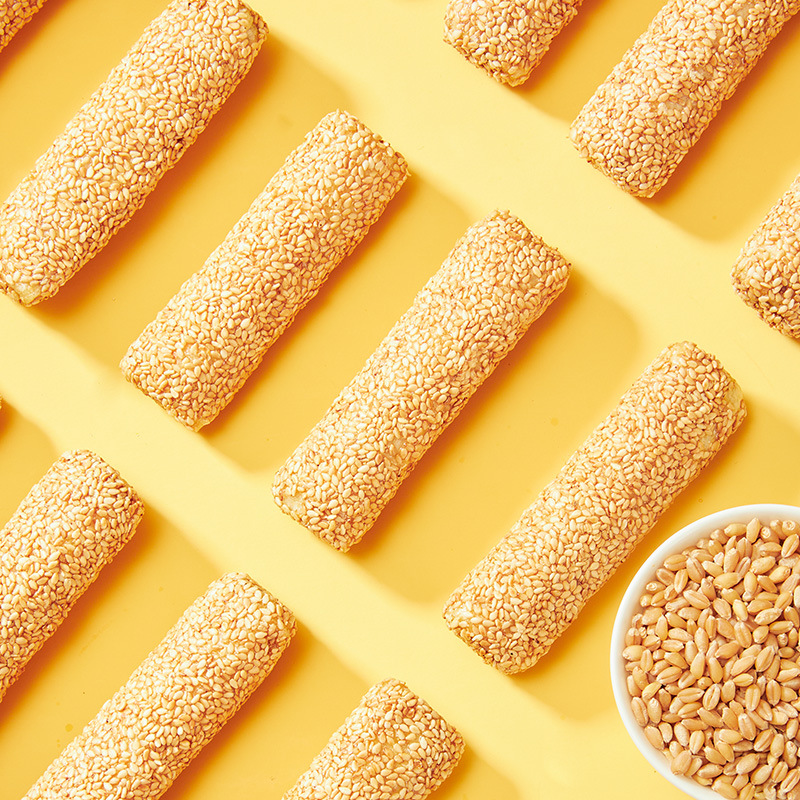 【Huang Lao Wu Sesame Rod】20 pcs/lb Multi-flavored Bulk Traditional Snack Food Sichuan Specialty Wholesale