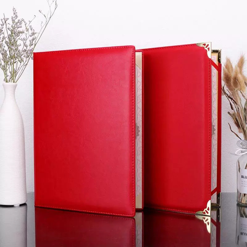 Файл-отчёт Velvete Speech Folder File File Stop Business Leather Face A3A4 Blank Certificate Signing Ceremony Book