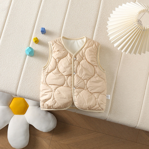 Baby Winter Windproof Vest for Boys and Girls, Thickened & Warm, Large Gourd-Shape Windproof Waistcoat—Perfect for Outwear