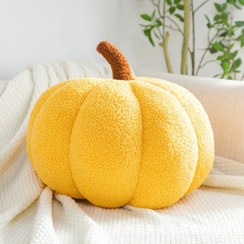 かわいいカラフルなカボチャ枕おもちゃ特殊な形の野菜枕マカロンカラー家の装飾ハロウィンギフトバッチ|undefined