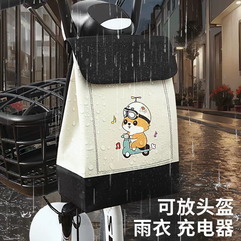 Electric car, water repellent protective bag, capacious universal storage bag for car