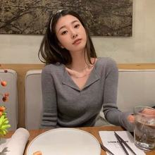 韩国跟单款!不拿后悔亲肤柔软巨显瘦白搭打底套头毛衣针织上衣女