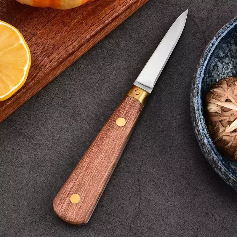 Yangjiang прямой дерево ручка Oyster knife нержавеющая сталь открытие устрицы нож устрица нож розовое дерево ручка прямые продажи