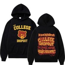 【跨境欧码】Kanye West College Dropout Hoodie Music Hoodie