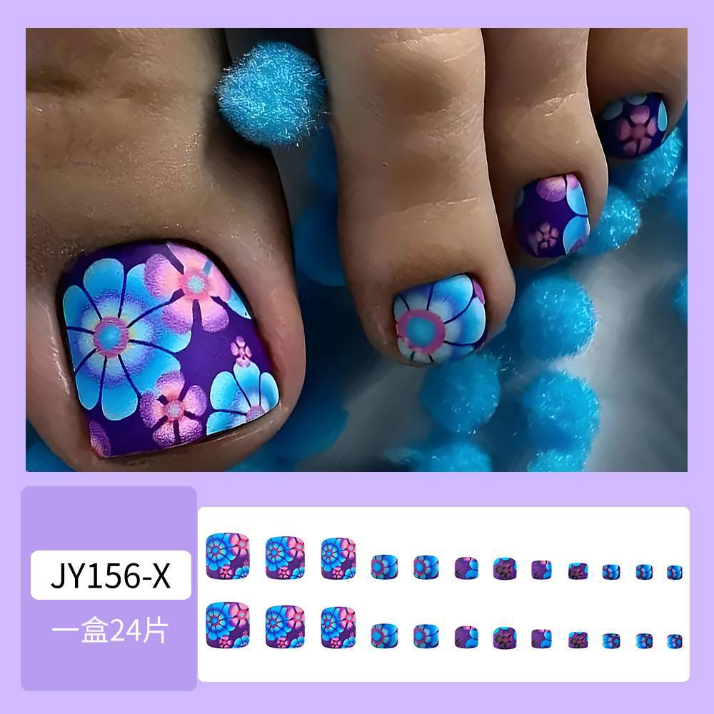 Venta caliente parche de uñas de pie desgaste de uñas de belleza de uñas pieza al por mayor elegante pieza de uñas de pie blanco dedo del pie fábrica de uñas