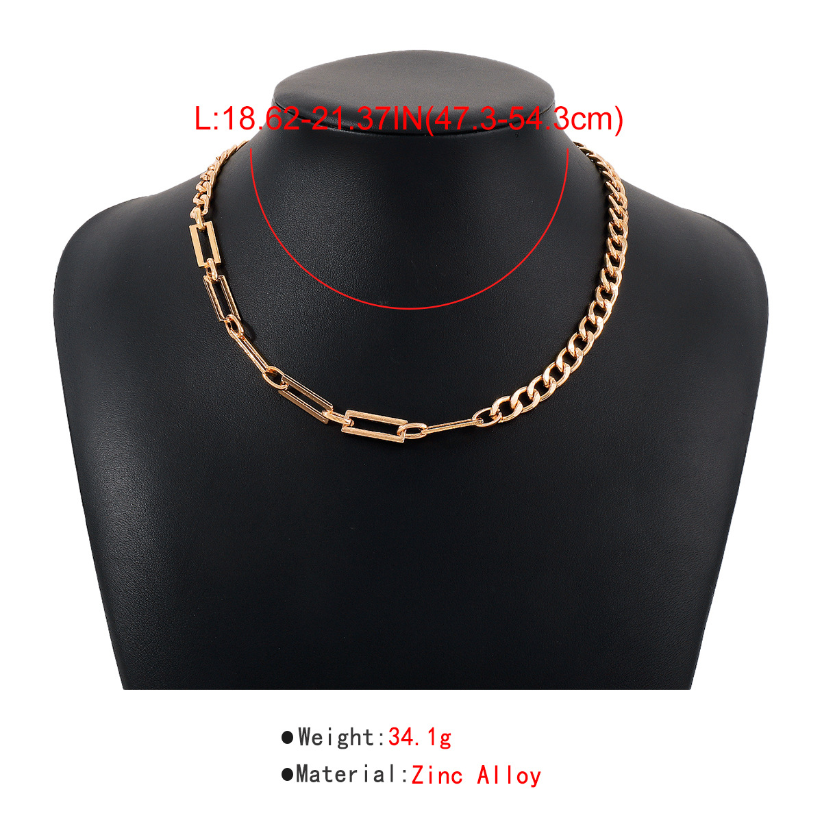 Fashion Solid Color Alloy Plating Womenu0027S Necklace 1 Piece