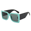 Trend fashionable sunglasses, square brand glasses, European style