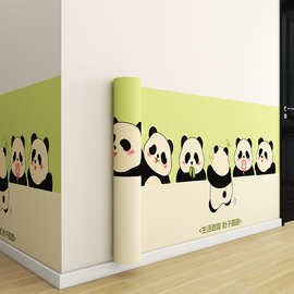 墙壁贴纸贴墙纸自粘防水防潮卡通壁纸墙裙墙面可擦洗纸宿舍背景墙