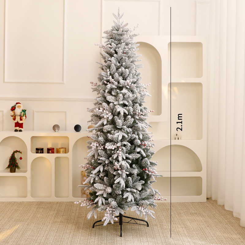 Gran criptografía de nieve imitación lápiz decoración de árbol de Navidad DIY decoración de decoración de Navidad decoración de decoración