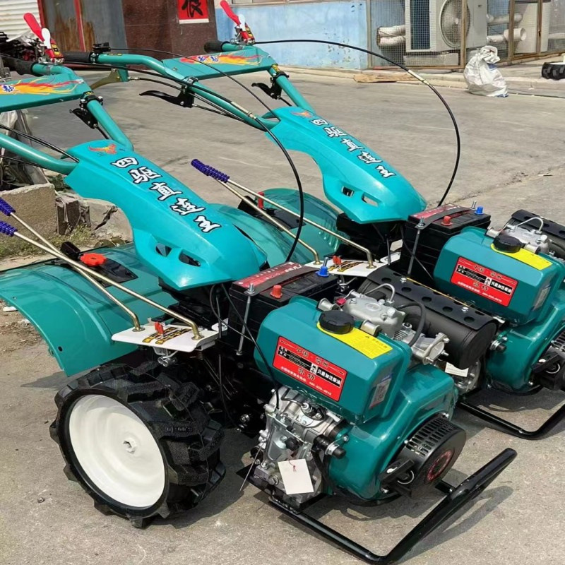 厂家供应柴油四驱微耕机 多功能小型旋耕机 农用趟地开沟机
