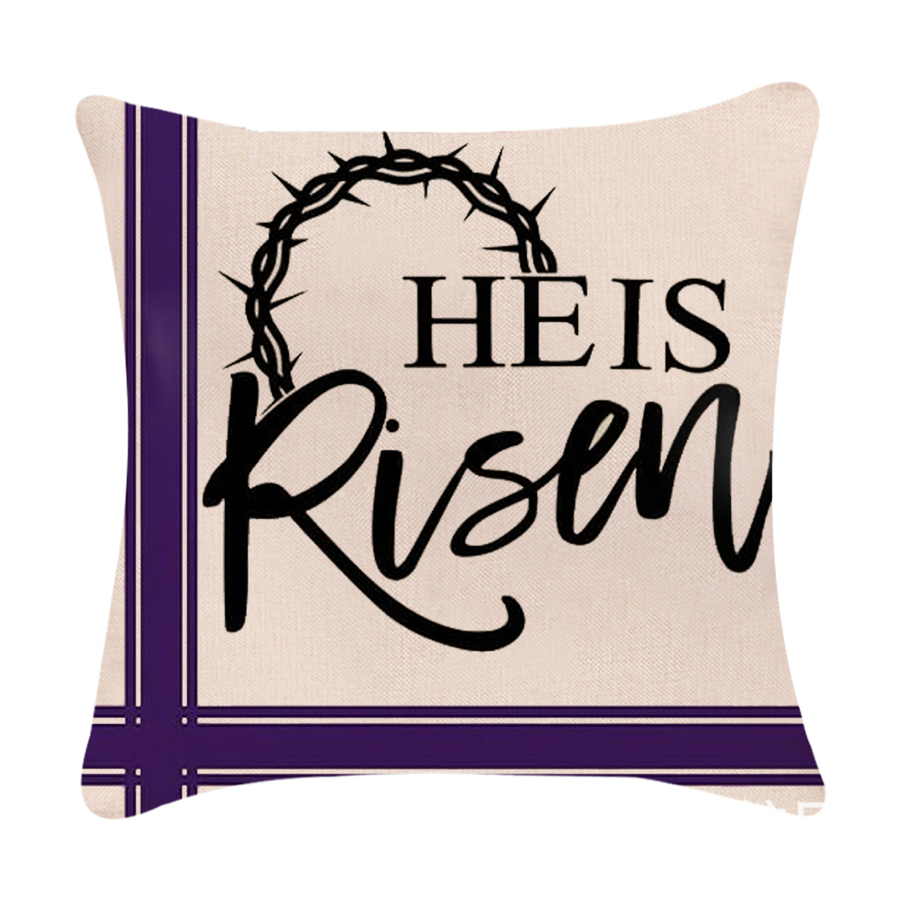 Easter Simple Style Rabbit Letter Linen Pillow Cases Couch & Sofa Decor display picture 30
