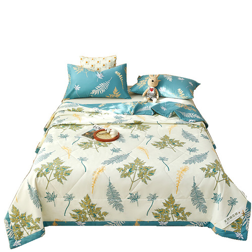 Class A cotton summer quilt inside and outside 100% Xinjiang cotton air conditioning quilt pure cotton single and double children's thin quilt washable