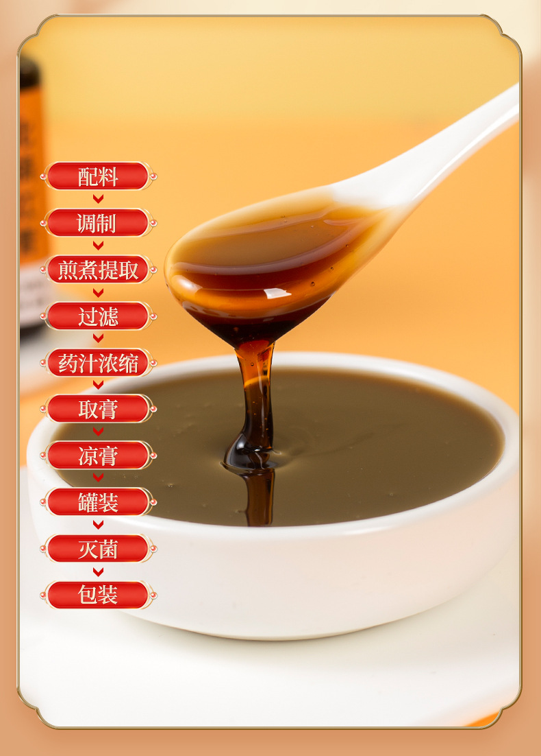 Hua Ju Hong Herbal Paste (Citrus grandis 'Tomentosa') — Traditional TCM Honey Paste with Sha Ren, Shan Zha & Huang Jing, 300g Jar quality and texture