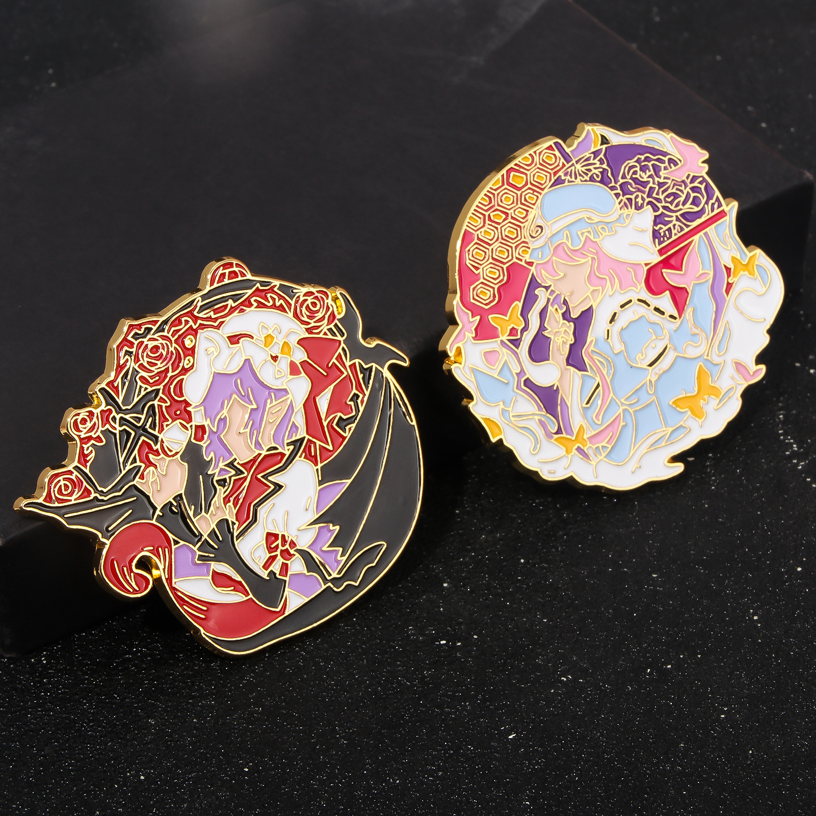 Oriental project enamel brooch eight clouds purple figure badge fantasy township 17 years old purple mother fjdjqiweiop