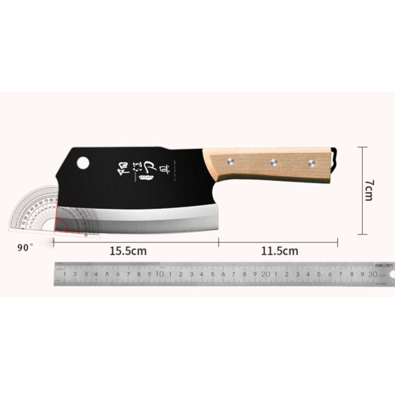 Cuchillo de corte ultrarrápido de doble uso cuchillo de cocina viejo cuchillo de cocina afilado hogar corte de carne comercial de acero de alto carbono sin