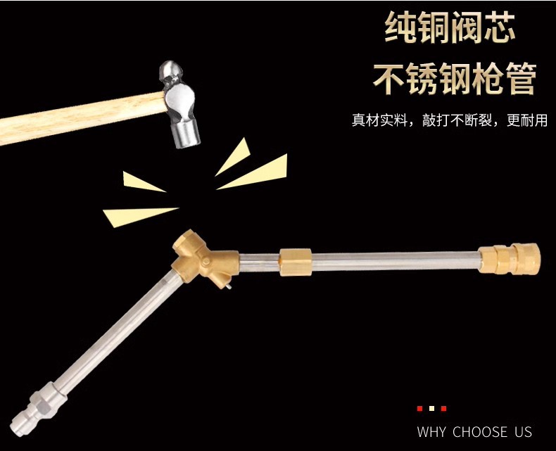 Cross-Border New Source Supply High-Pressure Cleaning Machine Car Wash Water Gun 4000Psi Export Wholesale Multi-Function Spray Gun
