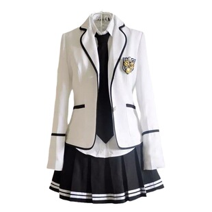 English Style Spring and Autumn Student Uniform Suit Japanese Sailor jk Uniform Skirt Korean Style High School Male and Female Student Performance Suit