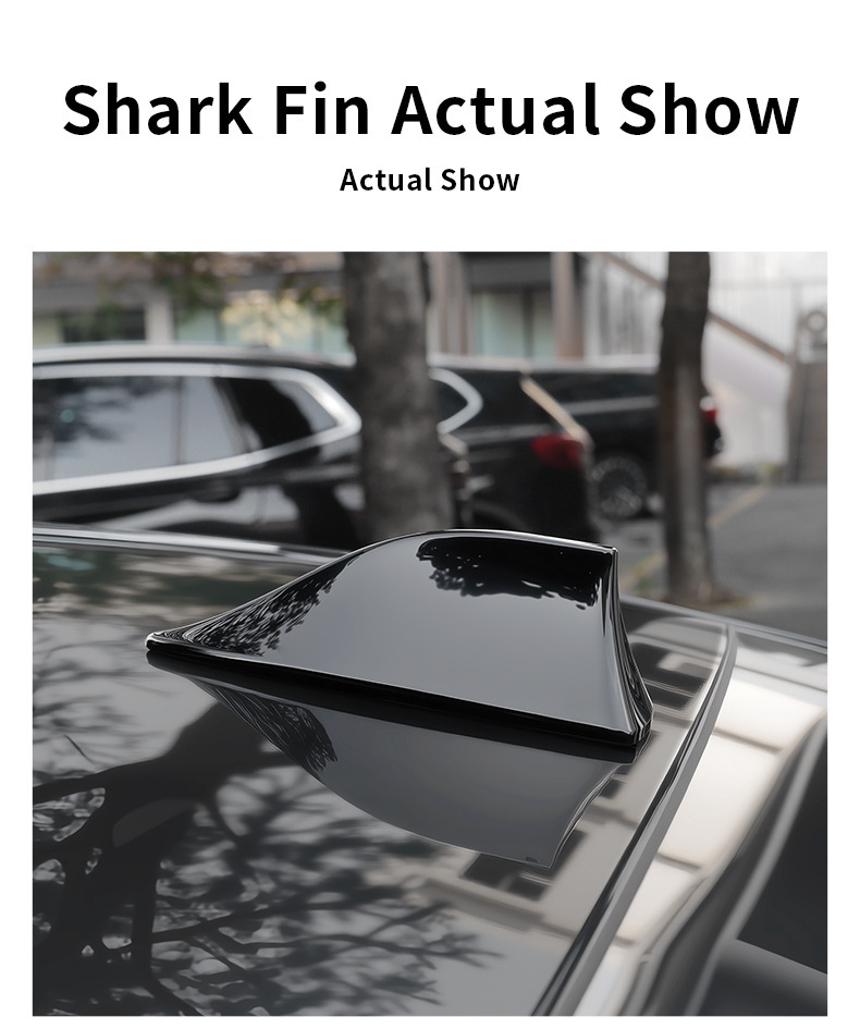 Cross-Border Hot-Selling Universal Car Shark Fin Antenna Roof Decoration, No-Drill Installation, Built-In Chip, Direct Sales from the Manufacturer