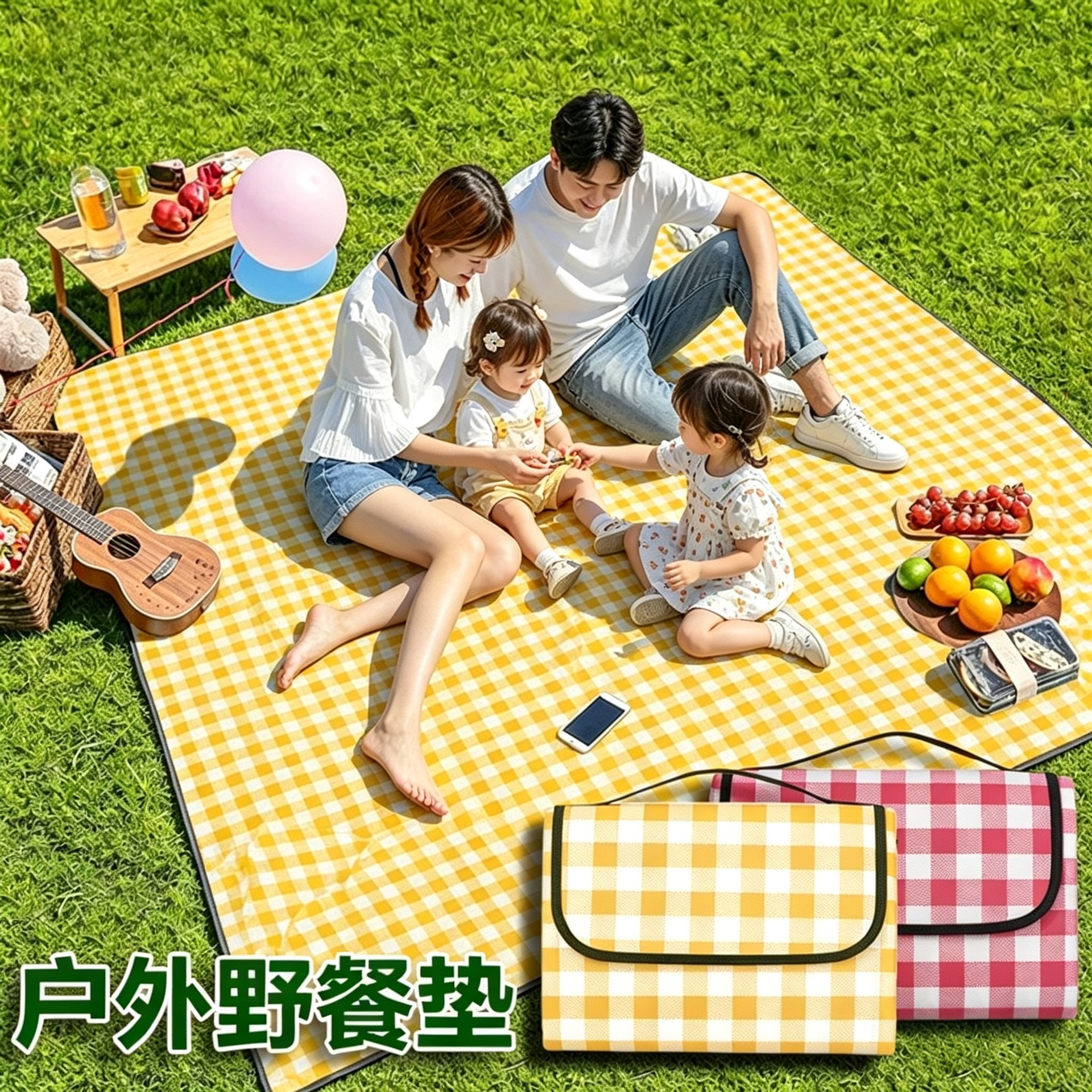 Picnic mat, moisture-proof mat, outdoor picnic cloth, camping waterproof cushion, thickened picnic mat, tent mat, camping mat