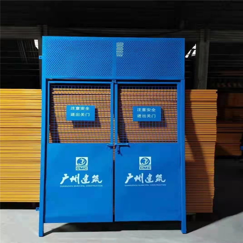 厂家直销电梯楼层防护门可按要求做 塔吊防护围栏 人货梯防护门