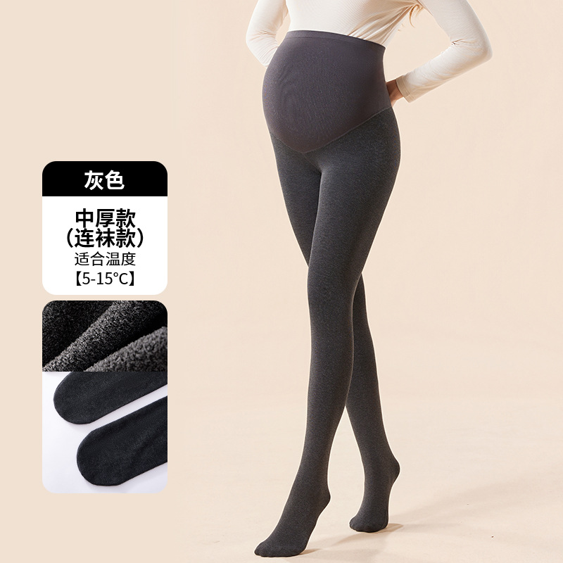 8038 plus fleece stockings 5 ° ~15 ° Gray / One size fits all ( 40~80kg )