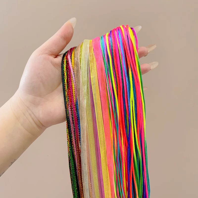 Cuerdas de cabello de color trenzado de mujer trenza sucia cuerda de cabello artefacto 2025 nuevo estilo de alta calidad trenza de color atado tocado de cabello