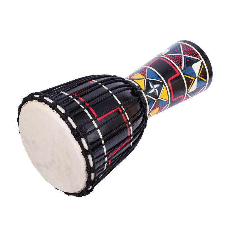 Maier tambor africano madera maciza Alemania Maier piel de oveja pandereta profesional instrumento musical adulto principiante tambor indonesio 10 pulgadas