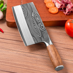 Stainless steel kitchen knife, slicing knife, kitchen knife, meat cleaver, bone chopping knife, Damascus pattern kitchen household knife