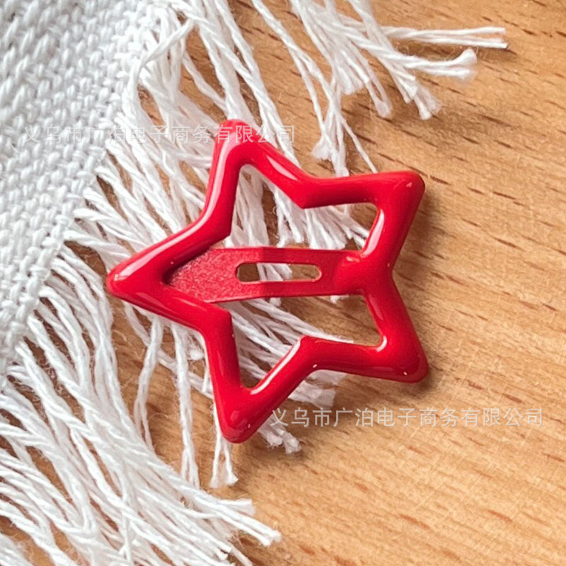 Mayorista de clips de cabello de estrellas de color niñas lindas clips de frangeo lateral clip de cabello rotos clip de cabello de niña roja corazón bb clip de cabello image 49
