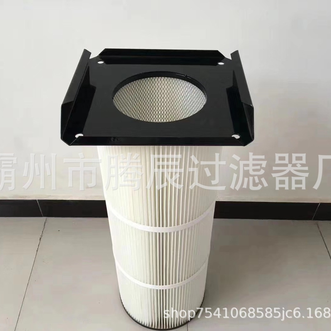 供应玻璃厂粉末回收除尘滤筒350mm*240mm*660mm 压力16KG