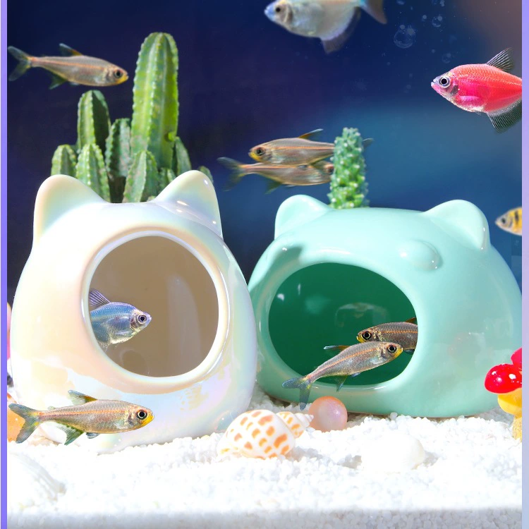 Шестиугольный домик для динозавров, рыб, черепах, черепах, черепах, креветок, петушков, скитальцев, крабов, размножение, гнездо, украшение, ландшафтные украшения