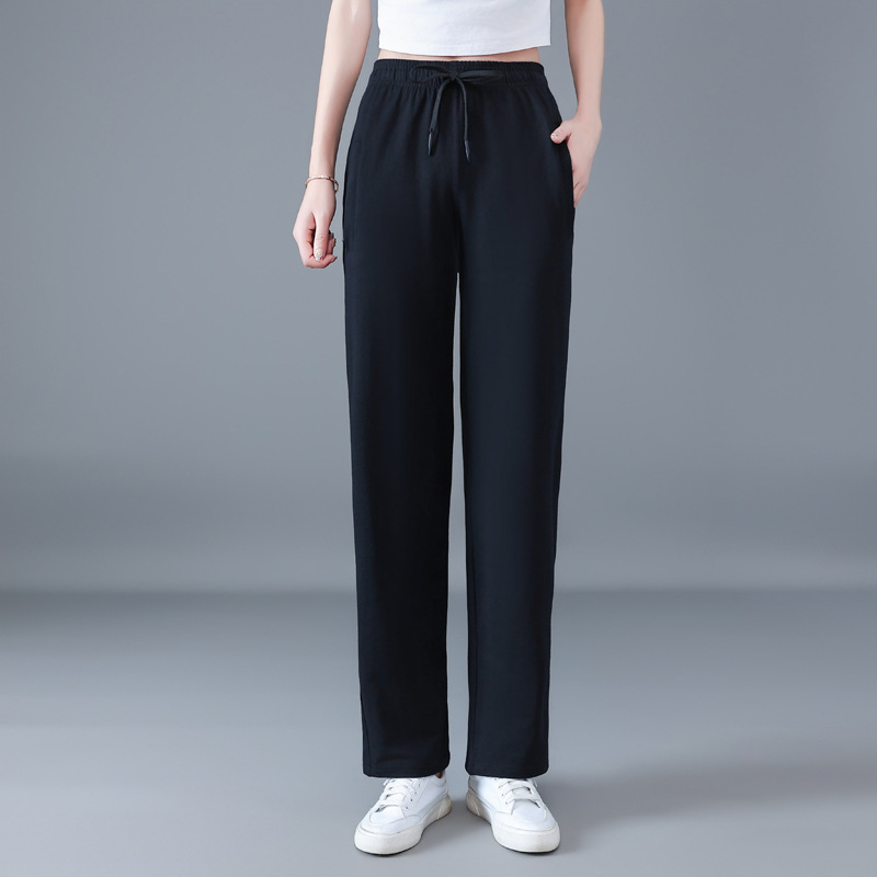Zipper Pocket Sweatpants for Women, Plus Size, Elastic Waist, Wide Leg Pants, High Waist, Slimming, Casual, Versatile, Stylish Zipper Pocket Sweatpants for Women, Plus Size, Elastic Waist, Wide Leg Pants, High Waist, Slimming, Casual, Versatile, Stylish