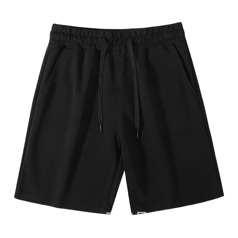 Black cotton shorts