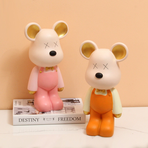 Internet celebrity violent bear piggy bank  new style saveable and removable children's boys and girls large piggy bank ornaments