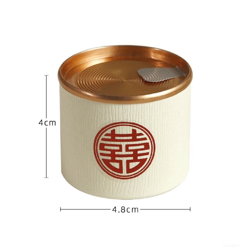 HiTea お土産 結婚式のお返し HiTea 小缶 中国風 結婚式 ブライズメイド 実用的なギフト 新築祝い キャンディーボックス 空缶|undefined