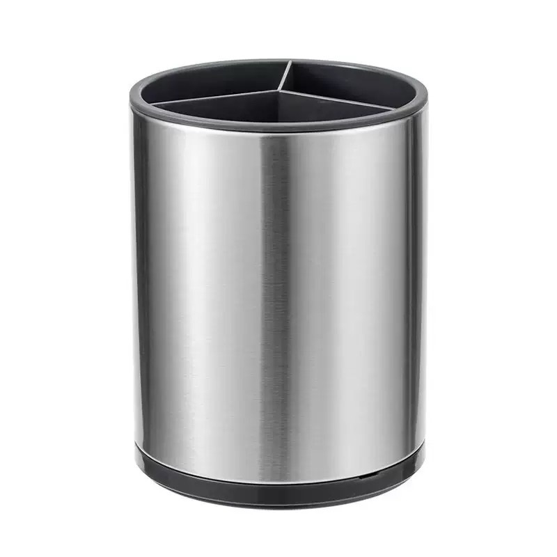 Cross-Border Multifunctional Stainless Steel Rotatable Storage Tube Kitchen Tableware Storage Rack Chopsticks Kitchen Utensil Storage Rack Storage