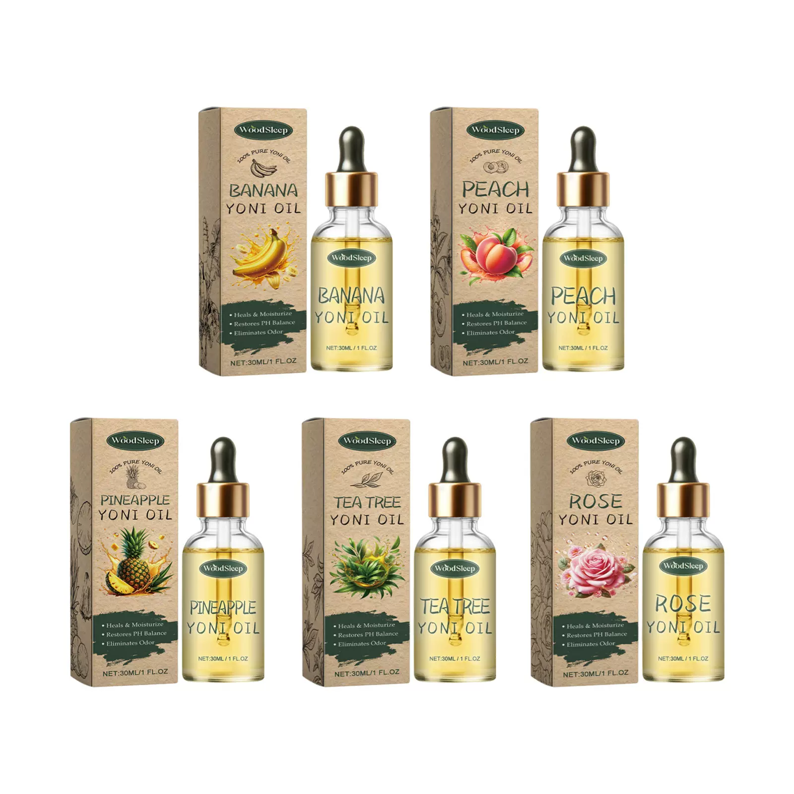 WoodSleep 女士护理精油 身体温和呵护护理油