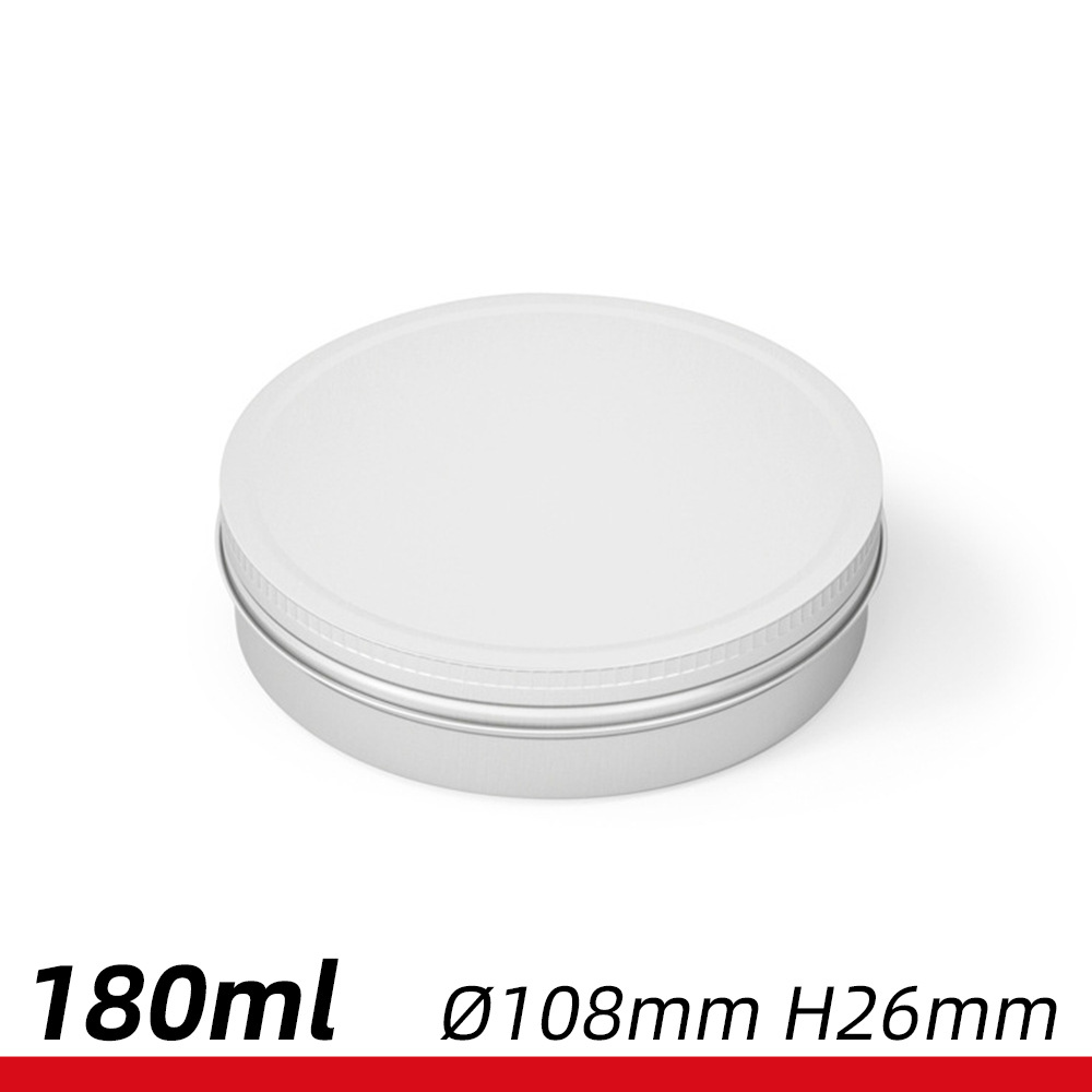 180ml/g牙口螺纹铝盒 108*26mm铝罐 鱼钩车蜡紫草膏金属盒大容量