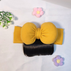 Baby hairband three-dimensional cotton hairband baby hair accessories bangs wig soft and comfortable bow headband princess headband
