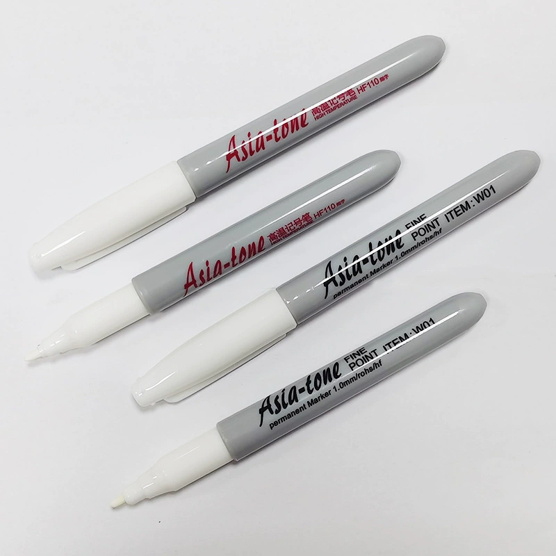 Yatong White HF110 high -temperature oil -based oil -based note number pen stroke pens and pen, rubbing waterproof and drying speed 1mm