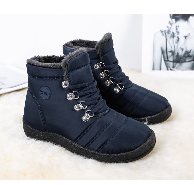 Bottes de neige en coton pour femmes, chaussures hautes, imperméables, antidérapantes et chaudes, nouvelle collection 2022_voghion.com