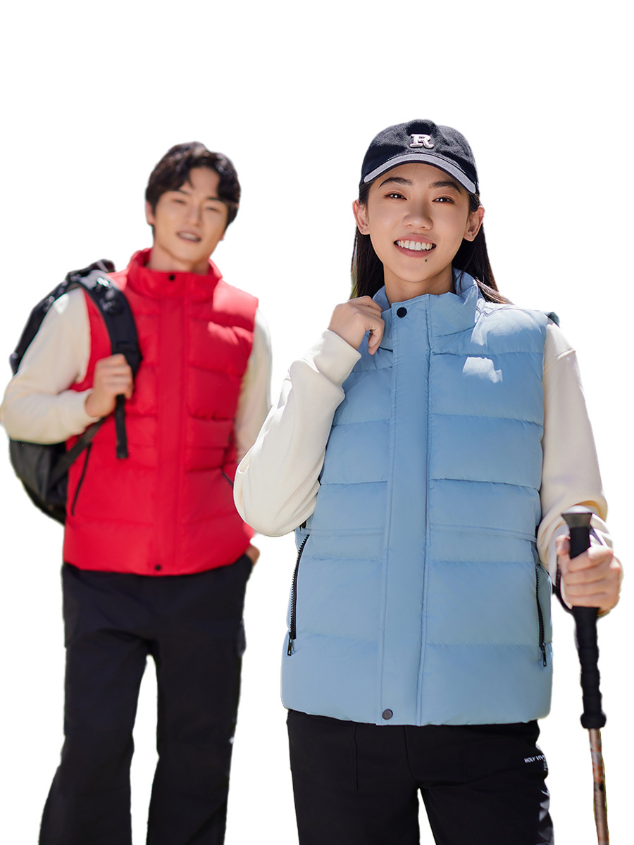 Hombre chaleco cálido caballo clip cross-border sin mangas chaqueta de trabajo ropa de trabajo al aire libre chaleco de invierno personalizado