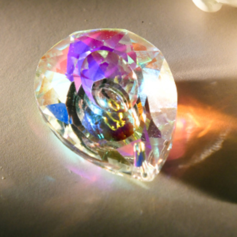 Prisma de color, receptor de sol, cubo de luz, receptor de sol, espejo de prisma, adornos de vidrio, descompresión, regalo creativo