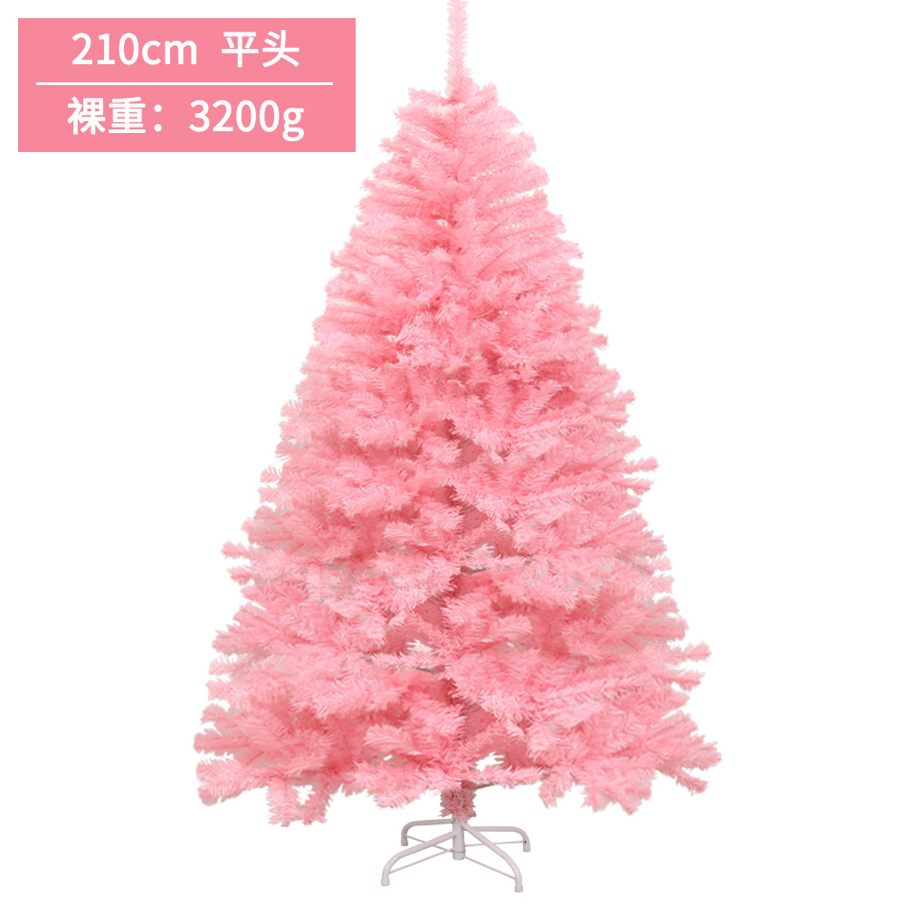 Flor de cerezo Rosa árbol de Navidad centro comercial ventana decoración de Navidad señaló cifrado de cabeza plana simulación de Navidad árbol decorativo