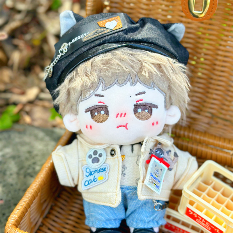 Wang Yibo Cotton Doll Normal Body Original Ready-Made Yebojiang 20cm Doll Plush Doll Classmate Gift Wang Yibo Cotton Doll Normal Body Original Ready-Made Yebojiang 20cm Doll Plush Doll Classmate Gift